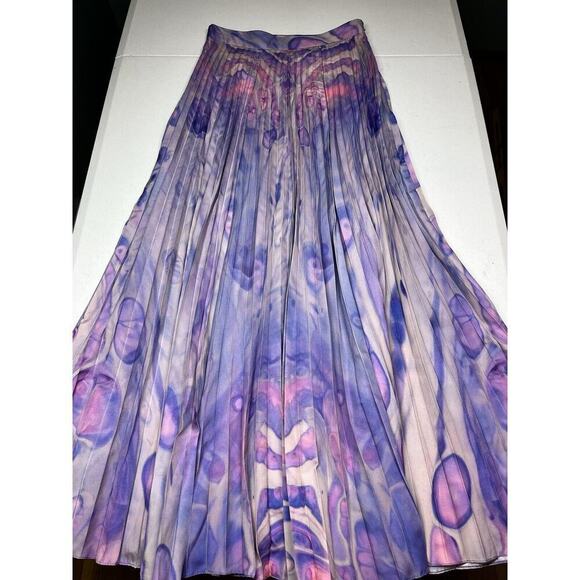 Anthropologie Dresses & Skirts - Anthropologie Siddhartha Basal Marble-Dyed Pleated Boho Romantic Maxi Skirt 4